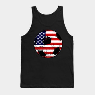 Usa America Flag Soccer 4Th Of July Tank Top